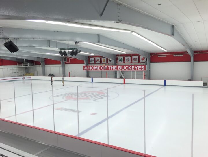 Painting  The  Ohio  State  Buckeyes  Hockey  Arena Commercial Painting