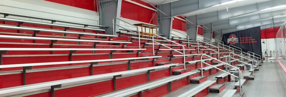 interior commercial painting of ice rink in Ohio Commercial Interior Painting