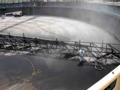 Sandblasting Of Clarifier Industrial Abrasive Blasting Services in Central Ohio