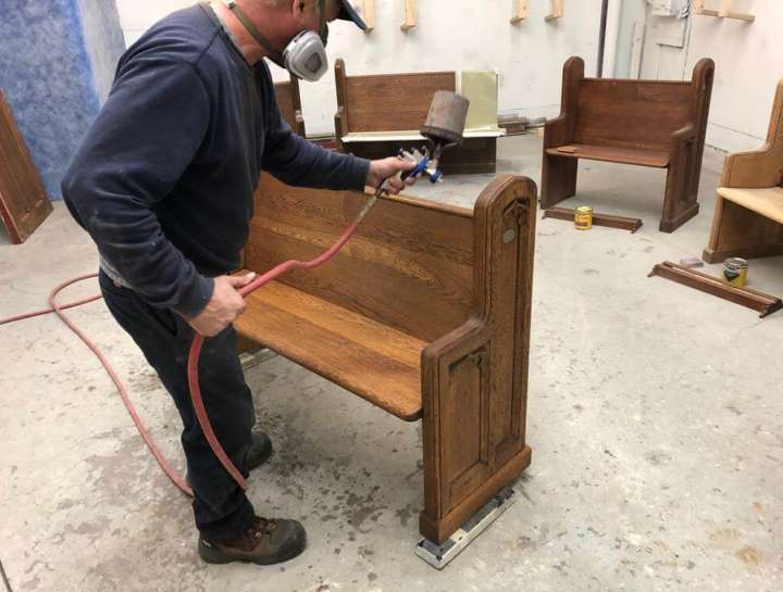 Pew Refinishing Place of Worship Painting Services