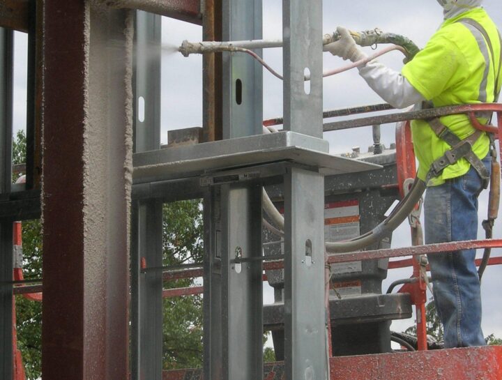 Commercial Fireproofing Spray Application Fireproofing