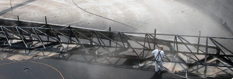 Sandblasting Of Clarifier Industrial Abrasive Blasting Services in Central Ohio